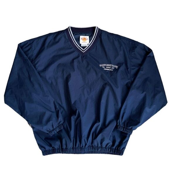 Vintage Hard Rock Cafe Honolulu Men’s Nylon Golf Pullover Size Medium - Picture 1 of 7